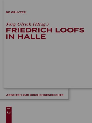 cover image of Friedrich Loofs in Halle